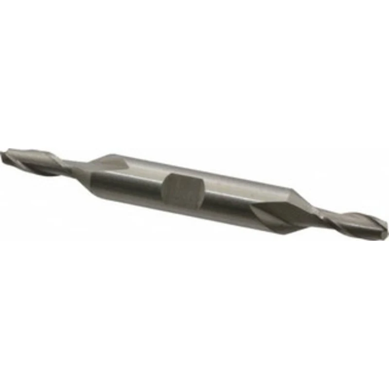 Value Collection 13/64, 1/2 LOC, 3/8 Shank Diam, 3-1/8 OAL, 2 Flute, High Speed Steel Square End Mill Double End, Unc...